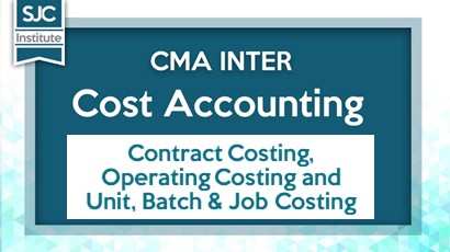 Contract Costing, Operating Costing and Unit, Batch and Job Costing